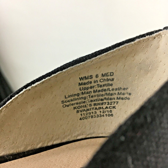 Simply Vera shoes  womens flats black Bejeweled size 6M slippers Vera Wang - Picture 2 of 15